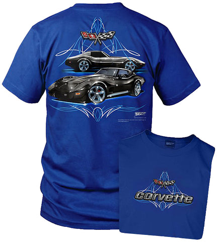 Image of Corvette Shirt - Pinstripe - Corvette C3 shirt