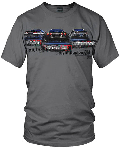 Image of Corvette shirts - Fast, Exact, Dominant C3, C5, C6 shirt