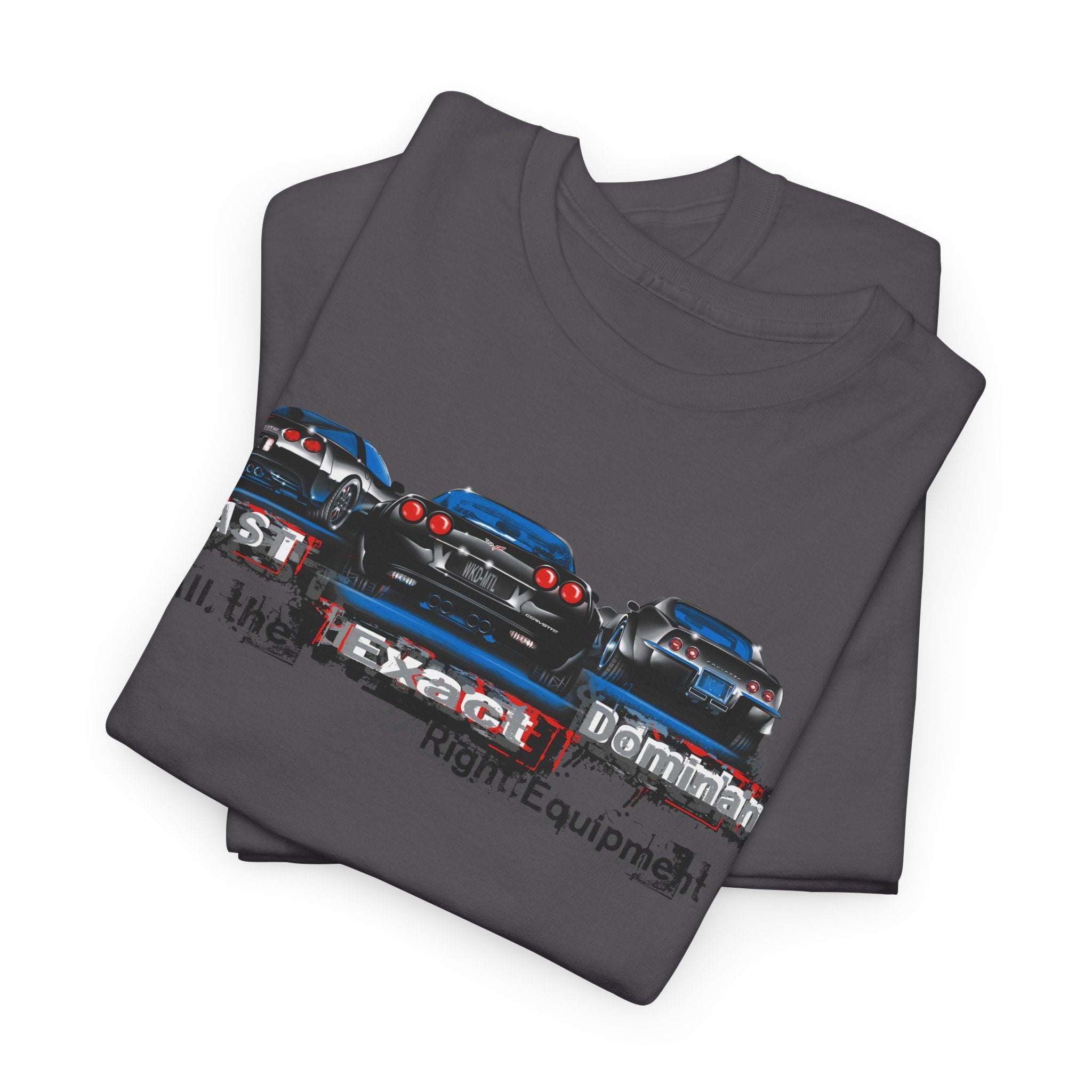 Corvette shirts - Fast, Exact, Dominant C3, C5, C6 shirt - Wicked Metal