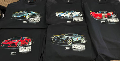 Custom Car t-shirt - Your Car on Our Custom "Hold On" Tee Design - Wicked Metal - Wicked Metal