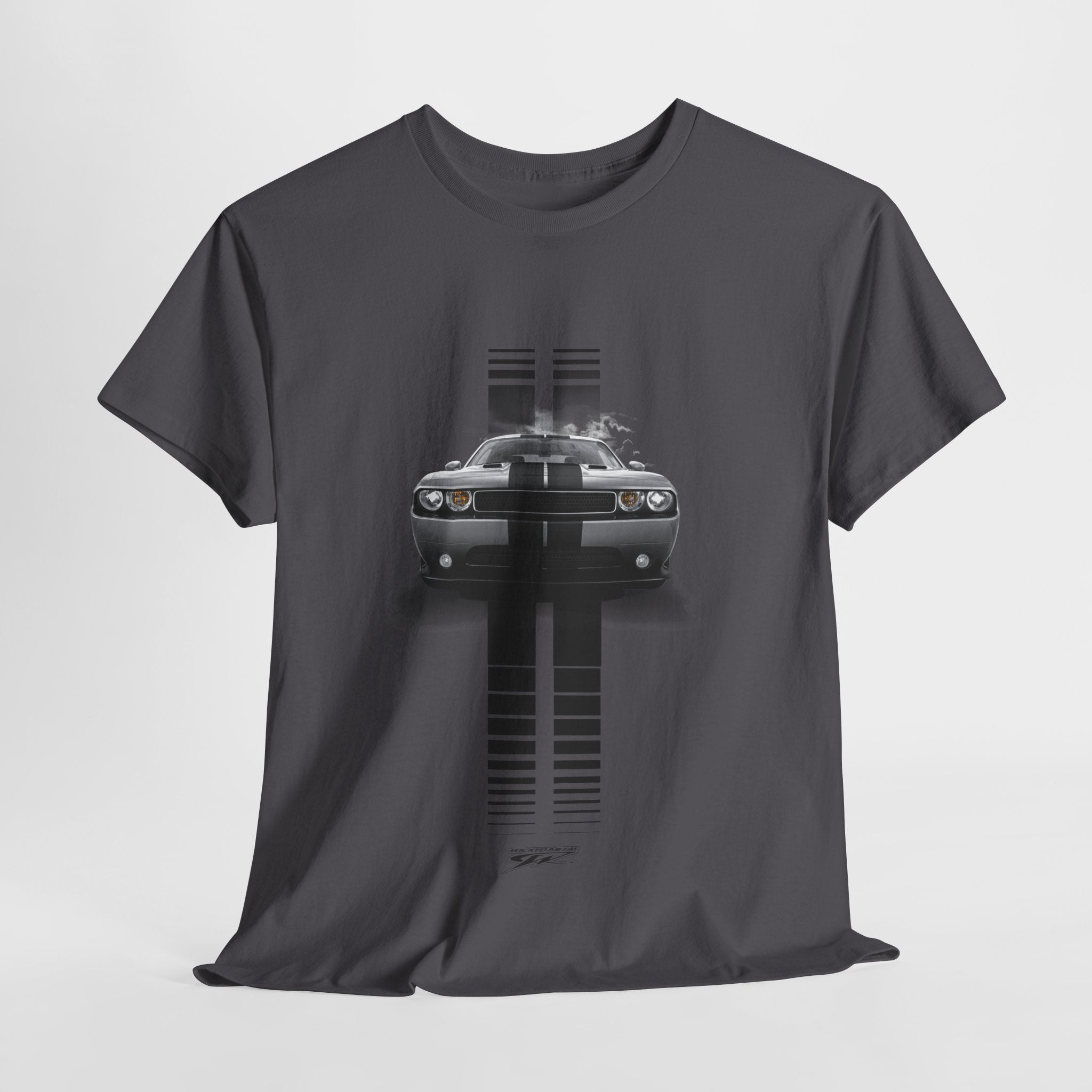 Dodge Challenger Stripes - Muscle Car T-Shirt - Challenger t - Shirt - Wicked Metal