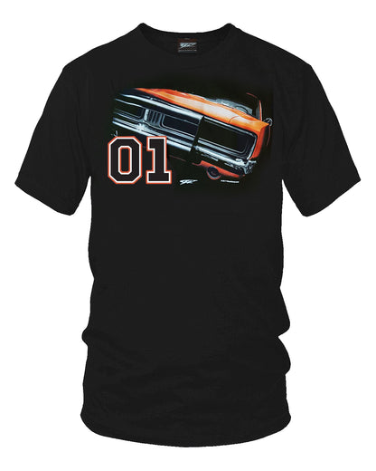 Dodge Charger t-shirt, Dukes of Hazzard Style t-shirt Black - Wicked Metal