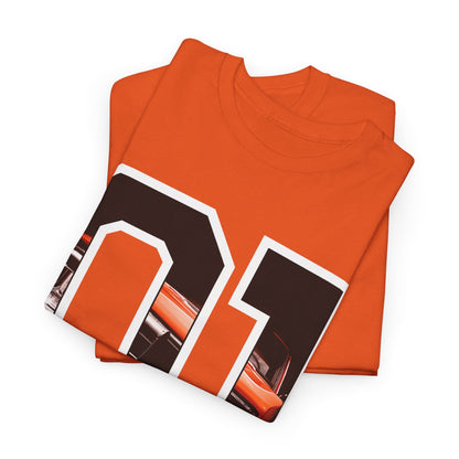 Dodge Charger t-shirt, Dukes of Hazzard Style t-shirt Orange - Wicked Metal - Wicked Metal