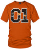 Dodge Charger t-shirt, Dukes of Hazzard Style t-shirt Orange- Wicked Metal