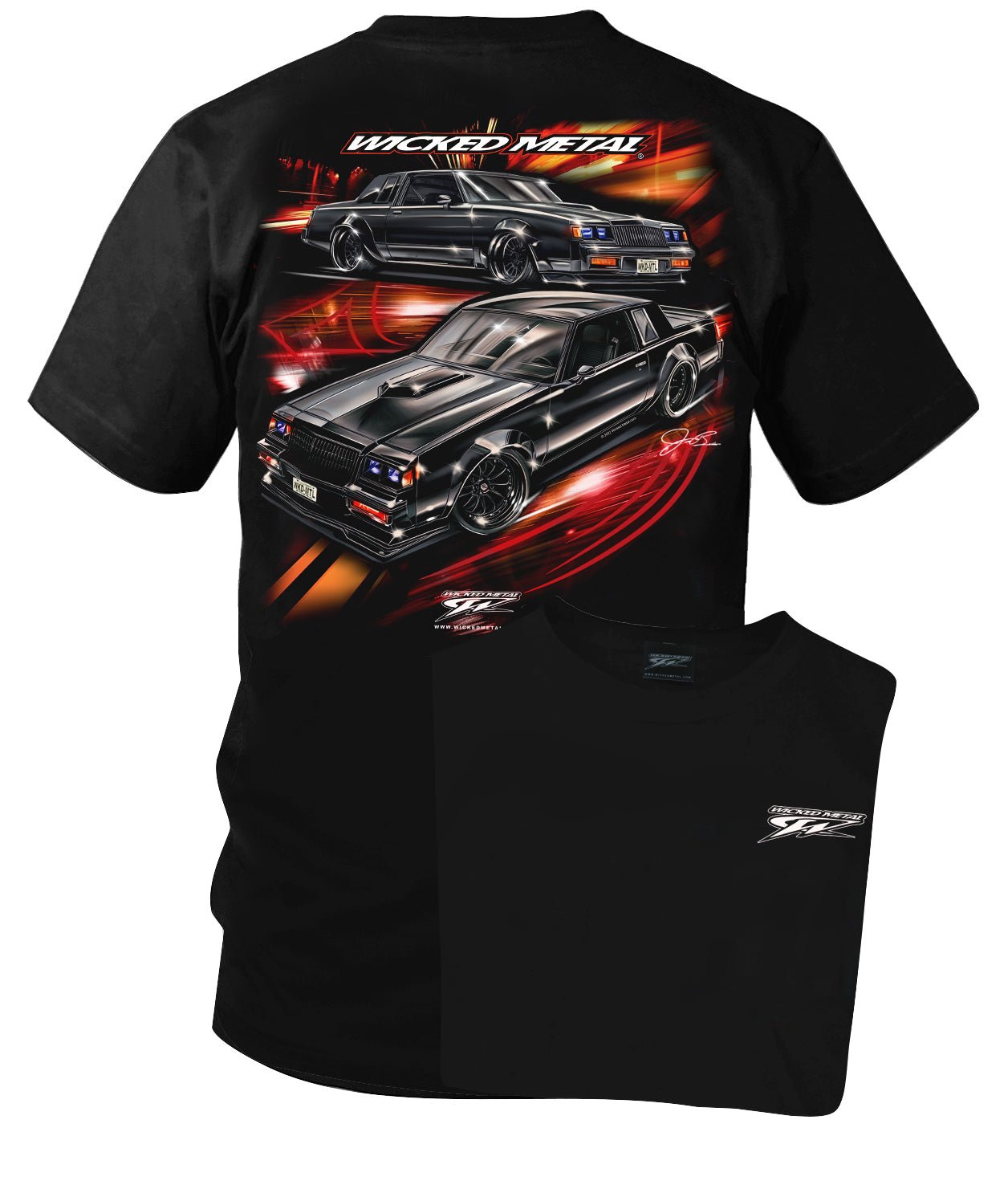 Grand National Nightlife Shirt - Muscle Car T-Shirt - 1987 Grand National - Wicked Metal