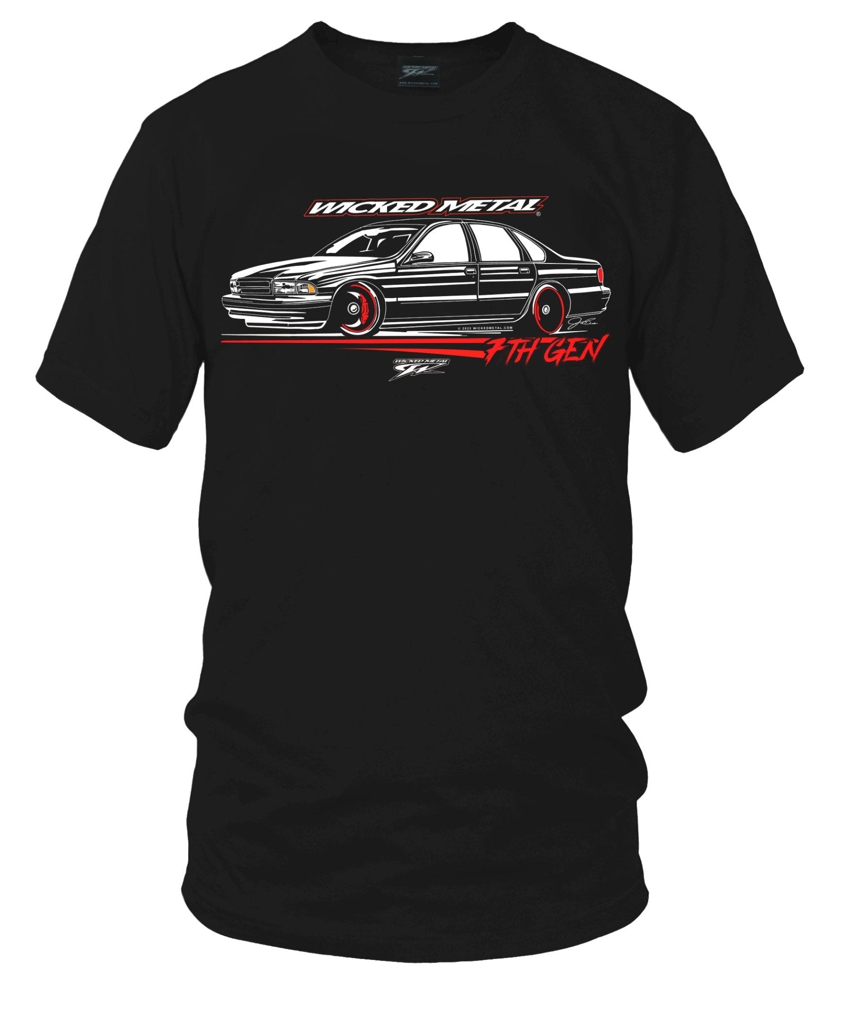 Impala Stylized - 1994 - 1996 Impala T-Shirt - Impala t - Shirt - Wicked Metal