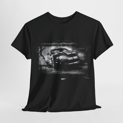 Image of Mustang Coyote Burnout Chained t shirt - Wicked Metal - Wicked Metal