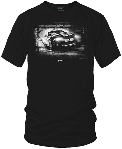 Image of Mustang Coyote Burnout Chained t shirt - Wicked Metal