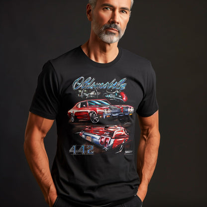 Oldsmobile 442 - 1970 Oldsmobile 442 T-Shirt - Olds t - Shirt - Wicked Metal