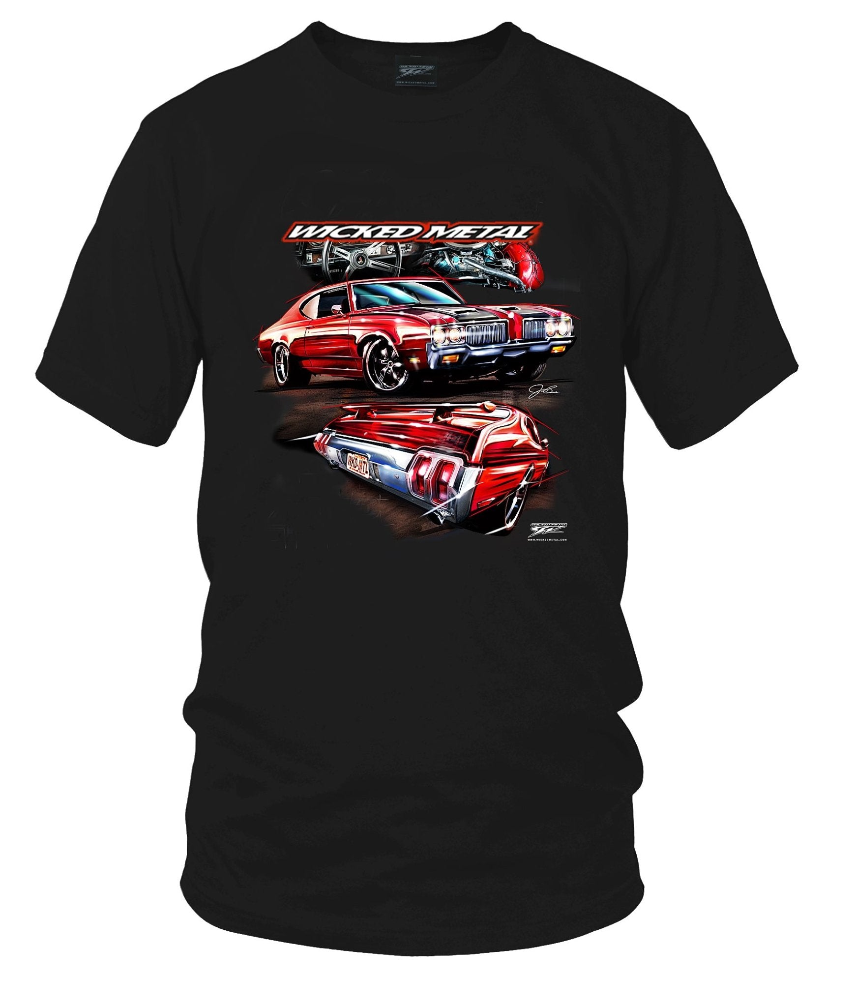 Oldsmobile 442 - 1970 Oldsmobile 442 T-Shirt - Olds t - Shirt - Wicked Metal