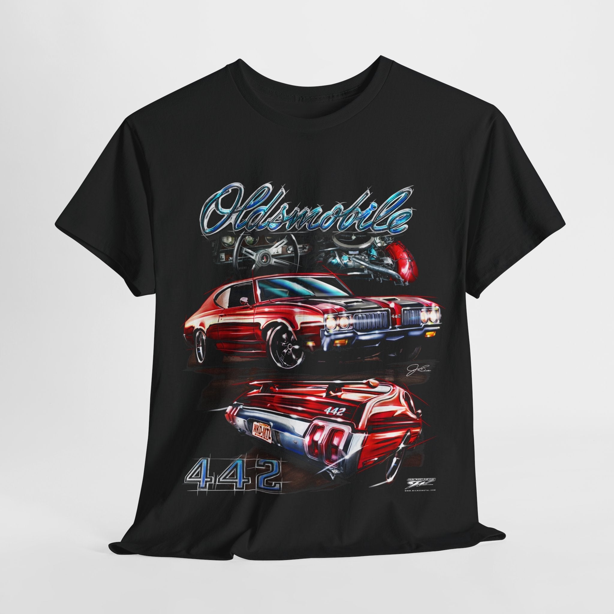 Oldsmobile 442 - 1970 Oldsmobile 442 T-Shirt - Olds t - Shirt - Wicked Metal