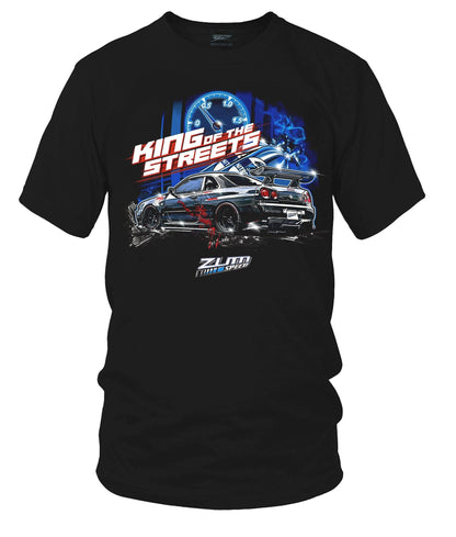 Zum Speed GTR R34 King of the Streets Shirt, R34 GTR t - Shirt, GTR T-shirt, Tuner car Shirt, JDM Shirt (Copy) (Copy) - Wicked Metal