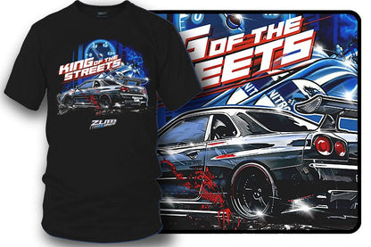 Zum Speed GTR R34 King of the Streets Shirt, R34 GTR t - Shirt, GTR T-shirt, Tuner car Shirt, JDM Shirt (Copy) (Copy) - Wicked Metal