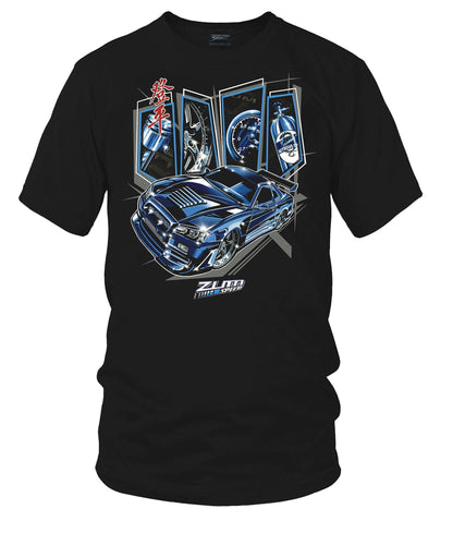 Zum Speed GTR R34 Level Up Shirt, R34 GTR t - Shirt, GTR Tshirt, Tuner car Shirt, JDM Shirt (Copy) - Wicked Metal