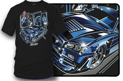 Zum Speed GTR R34 Level Up Shirt, R34 GTR t - Shirt, GTR Tshirt, Tuner car Shirt, JDM Shirt (Copy) - Wicked Metal