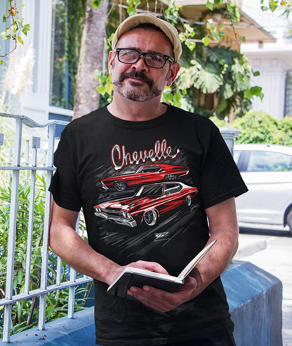 1969 Red Chevelles Shirt - Muscle Car T-Shirt - 1969 Chevelle - Wicked Metal