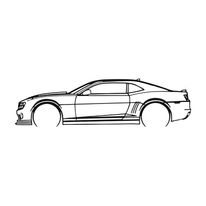 5th Gen Camaro Automotive Metal Wall art - Wicked Metal