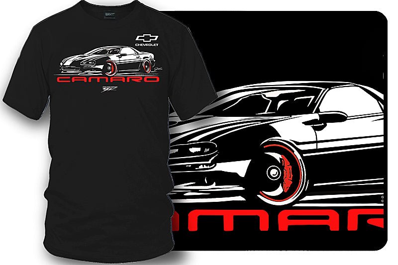 Camaro 4th Gen Stylized - 90s Camaro - Chevy Camaro t shirt - Wicked Metal - Wicked Metal