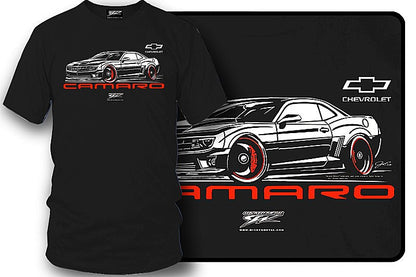 Camaro 5th Gen Stylized - 2010s Camaro - Chevy Camaro t shirt - Wicked Metal - Wicked Metal