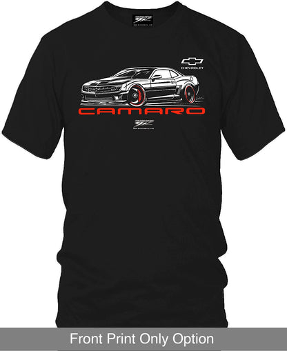 Camaro 5th Gen Stylized - 2010s Camaro - Chevy Camaro t shirt - Wicked Metal - Wicked Metal