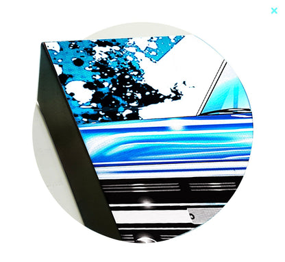 GTR in the city, GTR Car wall art - garage art - Wicked Metal